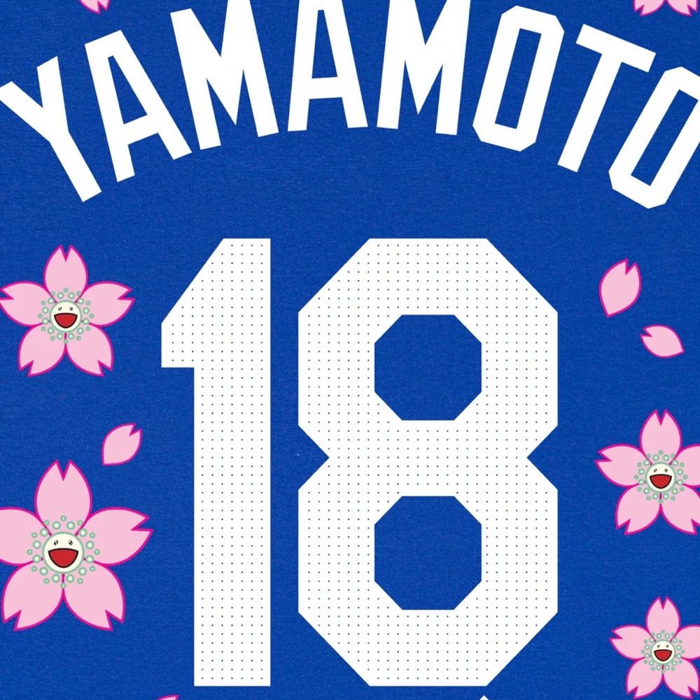 Nike - Takashi Murakami + MLB Yamamoto Dodgers SS Tee - Blue - NWT - Picture 3 of 10